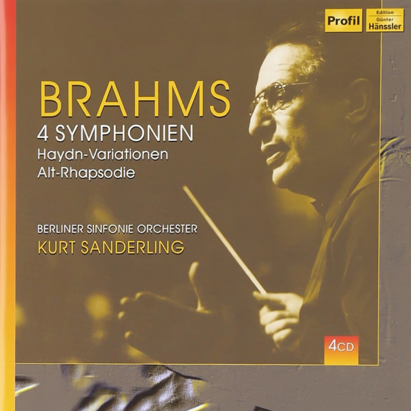 CD Cover: Beliner Sinfonie Orchester Kurt Sanderling Brahms